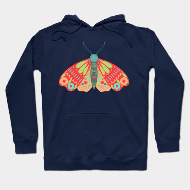 Moth, Zen Hoodie by Shine Design Blossom